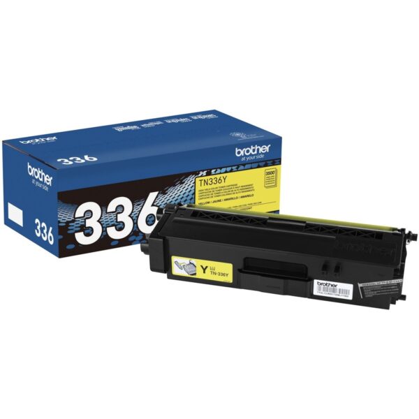 Brother TN336Y Original High Yield Laser Toner Cartridge - Yellow - 1 Each