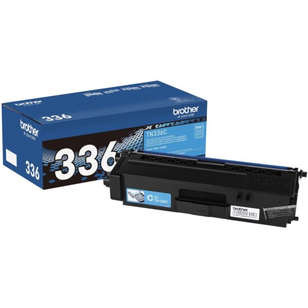 Brother TN336C Original High Yield Laser Toner Cartridge - Cyan - 1 Each