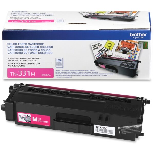 Brother TN331M Original Laser Toner Cartridge - Magenta - 1 Each