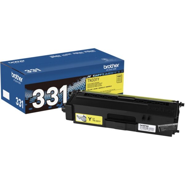 Brother TN331Y Original Laser Toner Cartridge - Yellow - 1 Each