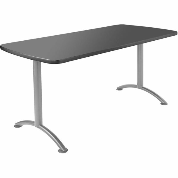 Iceberg Arc Fixed Height Table 36X72 Rectangular, Graphite