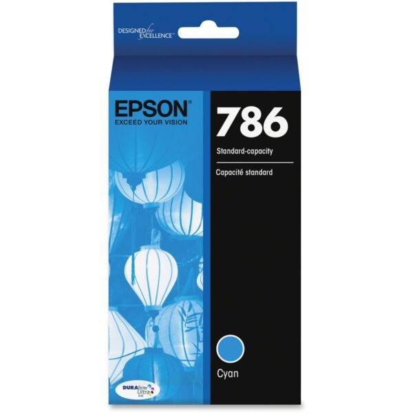 Epson DURABrite Ultra 786 Original Inkjet Ink Cartridge - Cyan - 1 Each