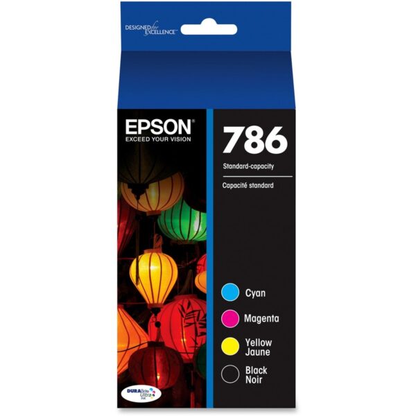 Epson DURABrite Ultra 786 Original Standard Yield Inkjet Ink Cartridge - Combo Pack - Black, Cyan, Magenta, Yellow - 4 / Pack - Image 2