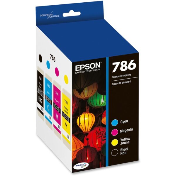 Epson DURABrite Ultra 786 Original Standard Yield Inkjet Ink Cartridge - Combo Pack - Black, Cyan, Magenta, Yellow - 4 / Pack