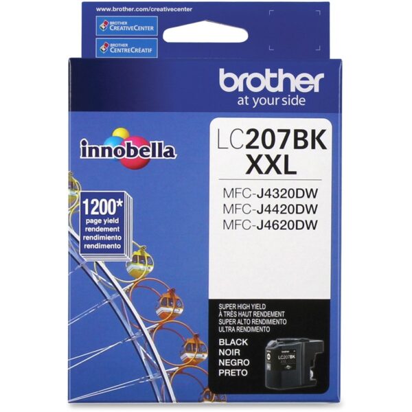 Brother Innobella LC207BK Original Inkjet Ink Cartridge - Black - 1 Each