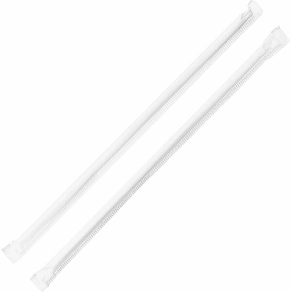 Genuine Joe Jumbo Translucent Straight Straws - Image 2