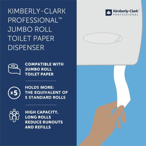 Kimberly-Clark Professional Jumbo Roll Toilet Paper Dispenser - Image 2