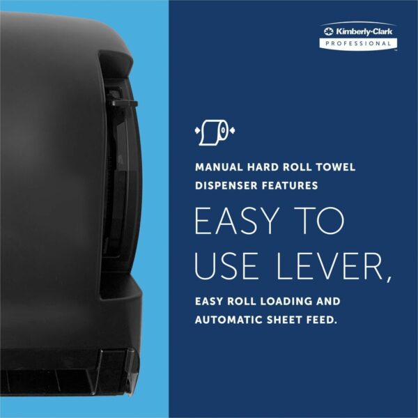 Kimberly-Clark Professional Lev-R-Matic Manual Hard Roll Towel Dispenser - Image 6