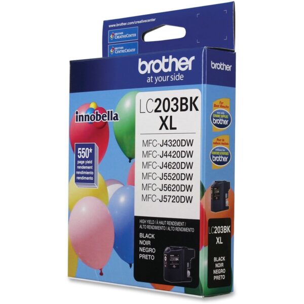 Brother LC203BK High Yield Inkjet Ink Cartridge - Black - 1 Each - Image 2