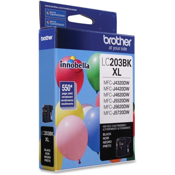 Brother LC203BK High Yield Inkjet Ink Cartridge - Black - 1 Each - Image 3