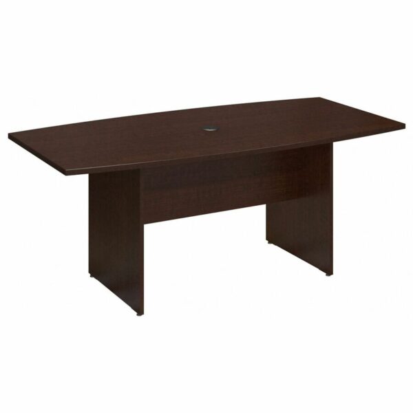 Bush Business Furniture Series C 72L x 36W Boat Top Conference Table in Mocha