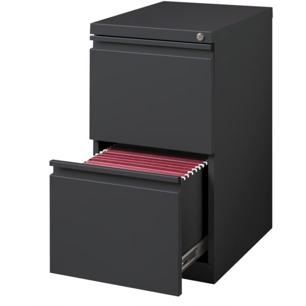 Lorell 20" File/File Mobile File Cabinet with Full-Width Pull - Image 2