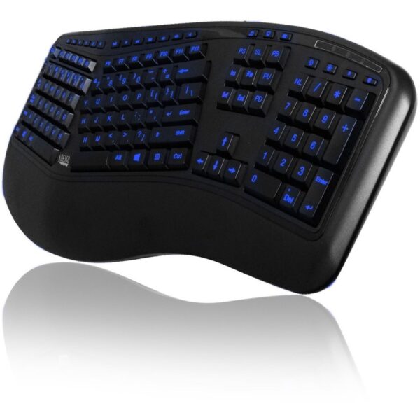 Adesso Color Illuminated Ergonomic Keyboard - Image 2