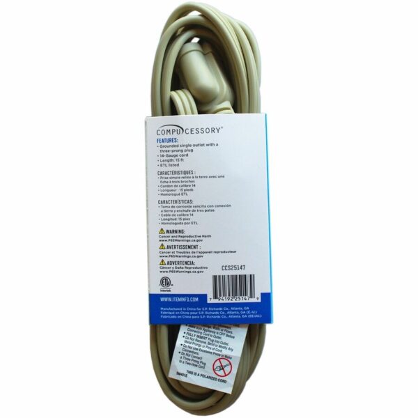 Compucessory Heavy Duty Indoor Extension Cord - Image 3