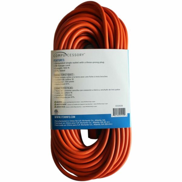 Compucessory Heavy-duty Indoor/Outdoor Extension Cord - Image 2