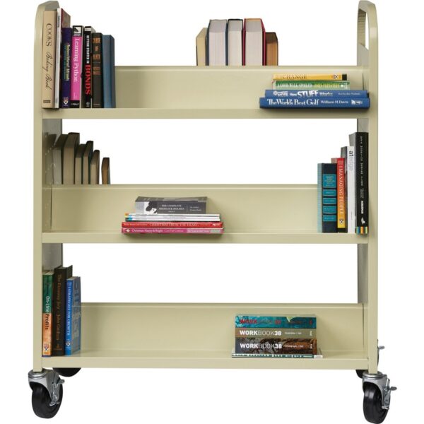 Lorell Double-sided Book Cart - Image 4