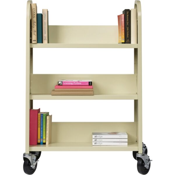 Lorell Single-sided Book Cart - Image 4