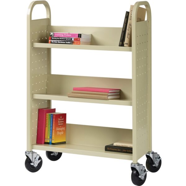 Lorell Single-sided Book Cart