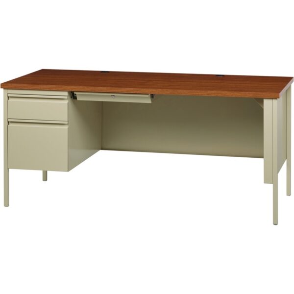 Lorell Fortress Series Left-Pedestal Desk - Image 2