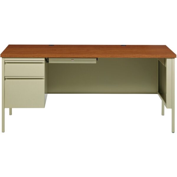 Lorell Fortress Series Left-Pedestal Desk - Image 4