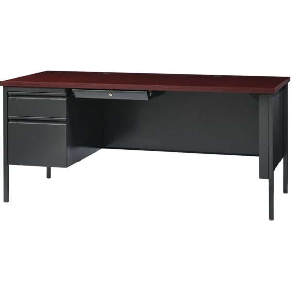 Lorell Fortress Series Left-Pedestal Desk - Image 2