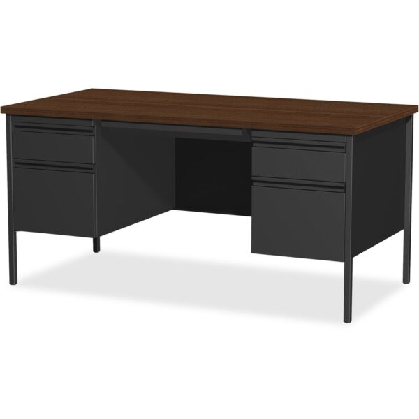 Lorell Fortress Series Double-Pedestal Desk - Image 2