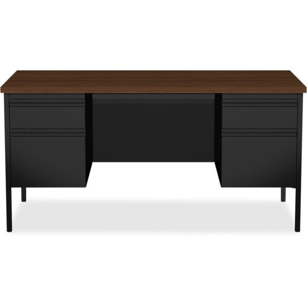 Lorell Fortress Series Double-Pedestal Desk - Image 3