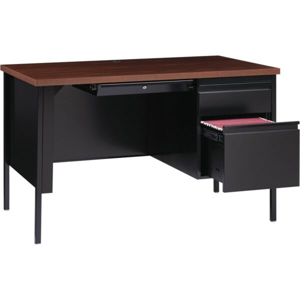 Lorell Fortress Series 48" Right Single-Pedestal Desk - Image 3