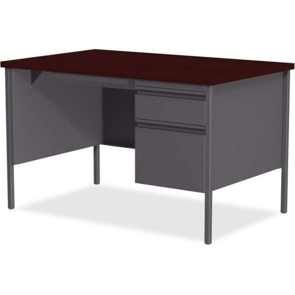 Lorell Fortress Series 48" Right Single-Pedestal Desk - Image 2