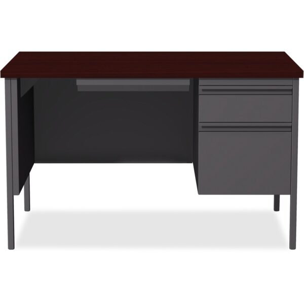 Lorell Fortress Series 48" Right Single-Pedestal Desk - Image 4