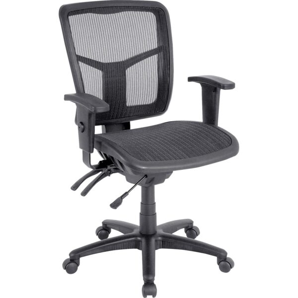 Lorell Mid-Back Mesh Swivel Office Chair