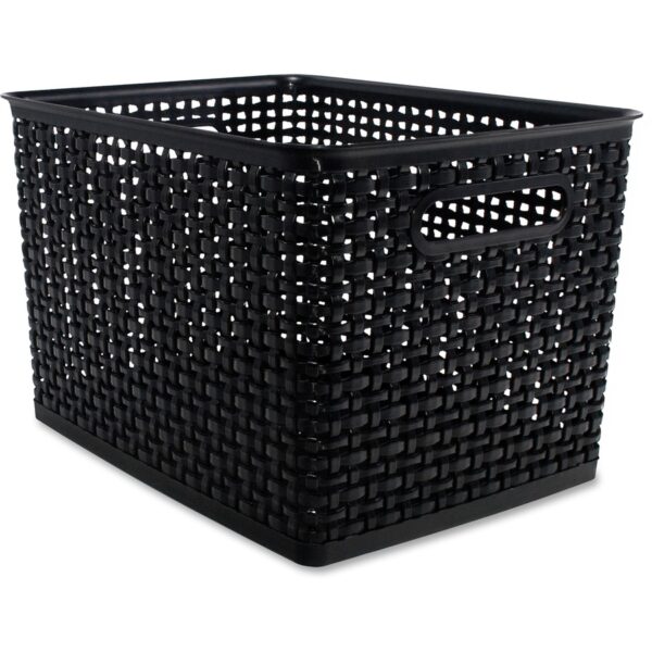 Advantus Plastic Weave Bin