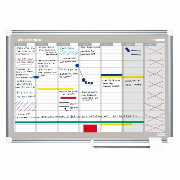 MasterVision Dry-erase Magnetic Planning Board - Image 5