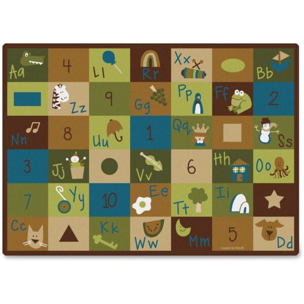 Carpets for Kids Learning Blocks Nature Design Rug