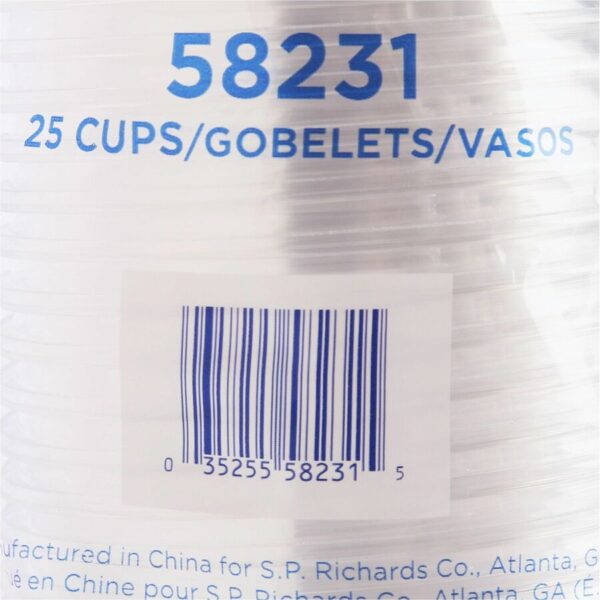 Genuine Joe 12 oz Clear Plastic Cups - Image 2