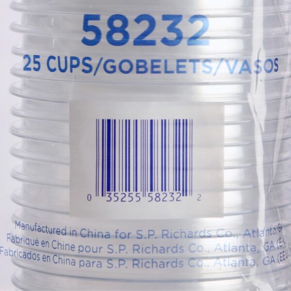 Genuine Joe 10 oz Clear Plastic Cups - Image 2