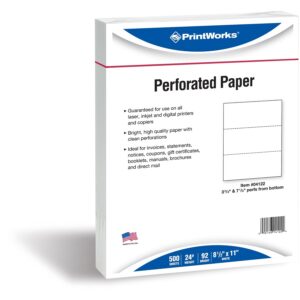 A package of perforated paper for printing.