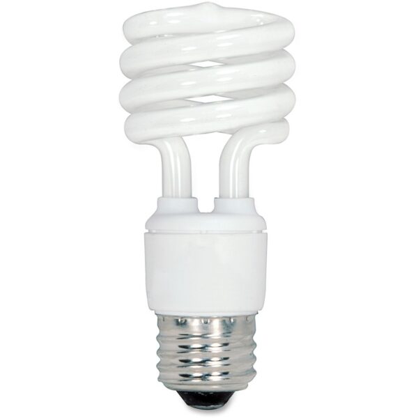 Satco 13W T2 2700K Fluorescent Spiral CFL Bulb