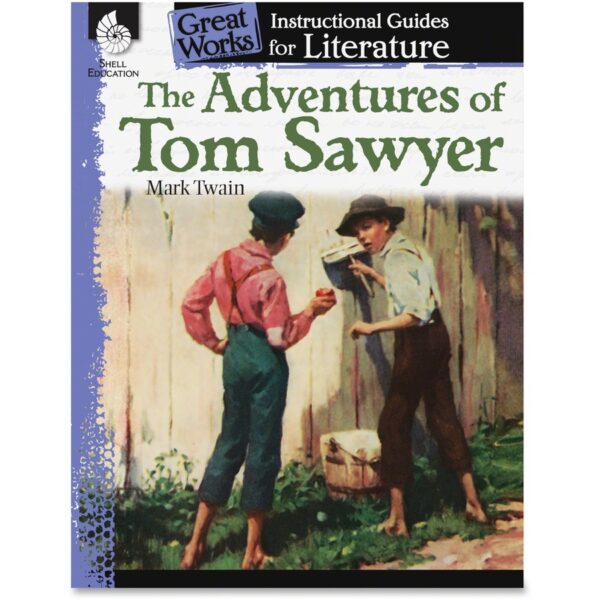 Shell Education Adventures Tom Sawyer Instruction Guide Printed Book by Mark Twain