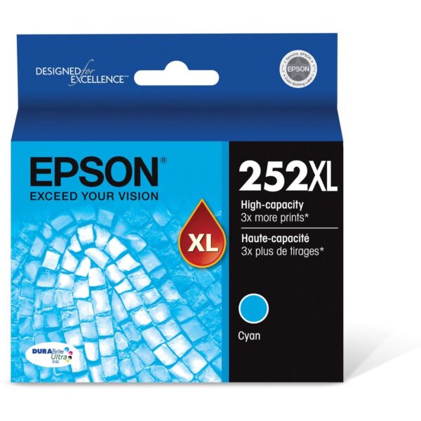 Epson DURABrite Ultra 252XL Original High Yield Inkjet Ink Cartridge - Cyan - 1 Each - Image 2