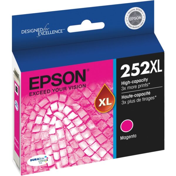 Epson DURABrite Ultra 252XL Original High Yield Inkjet Ink Cartridge - Magenta - 1 Each