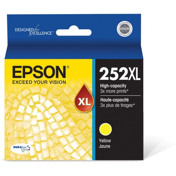 Epson DURABrite Ultra 252XL Original High Yield Inkjet Ink Cartridge - Yellow - 1 Each - Image 2