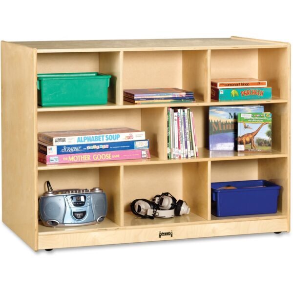 Jonti-Craft Rainbow Accents Super-size Double-sided Storage Shelf