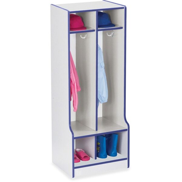 Jonti-Craft Rainbow Accents Double Coat Hooks Step Locker