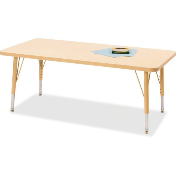 Jonti-Craft Berries Elementary Maple Top/Edge Rectangle Table - Image 2