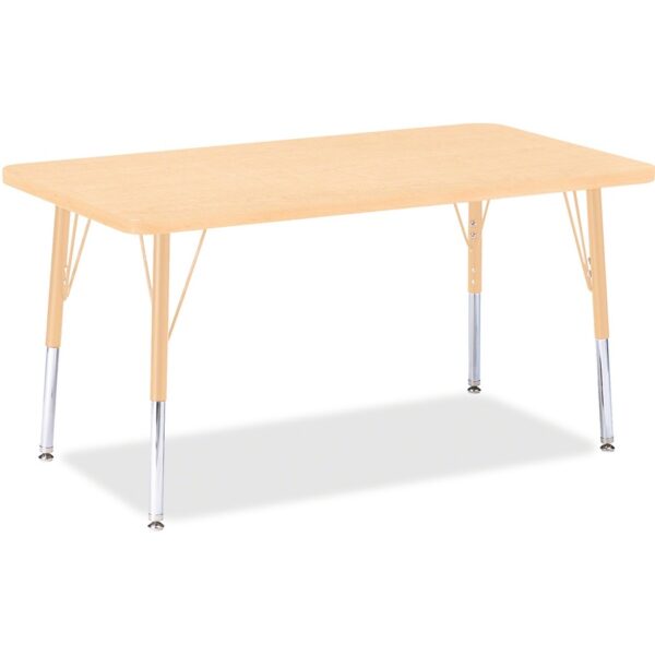 Jonti-Craft Berries Elementary Maple Top/Edge Rectangle Table