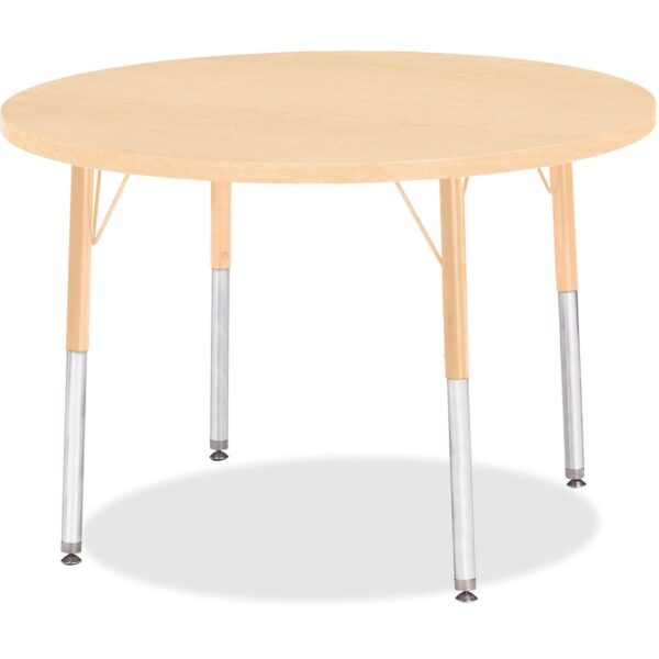 Jonti-Craft Berries Adult Height Maple Top/Edge Round Table