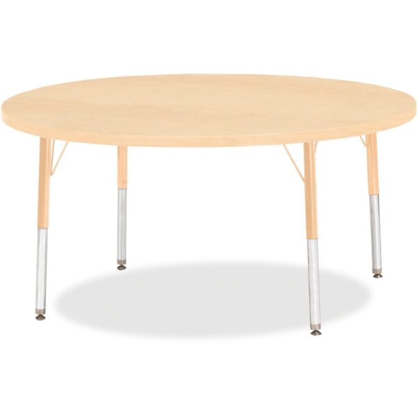 Jonti-Craft Berries Elementary Height Maple Top/Edge Round Table