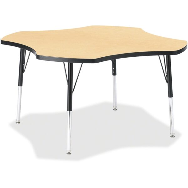 Jonti-Craft Berries Elementary Black Edge Four-leaf Table