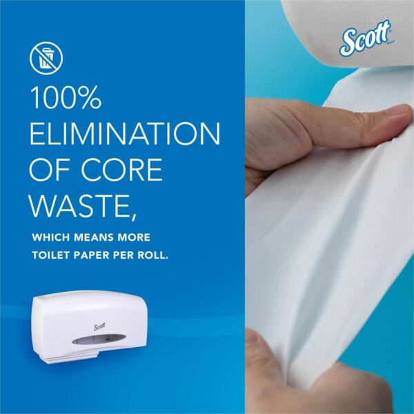 Scott Essential Coreless Jumbo Roll Toilet Paper Dispenser - Image 3